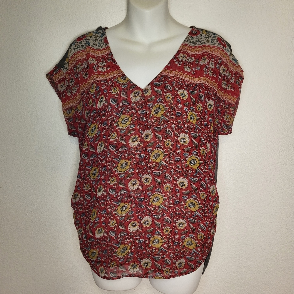 Anthropologie TINY Calais Floral Top size Small